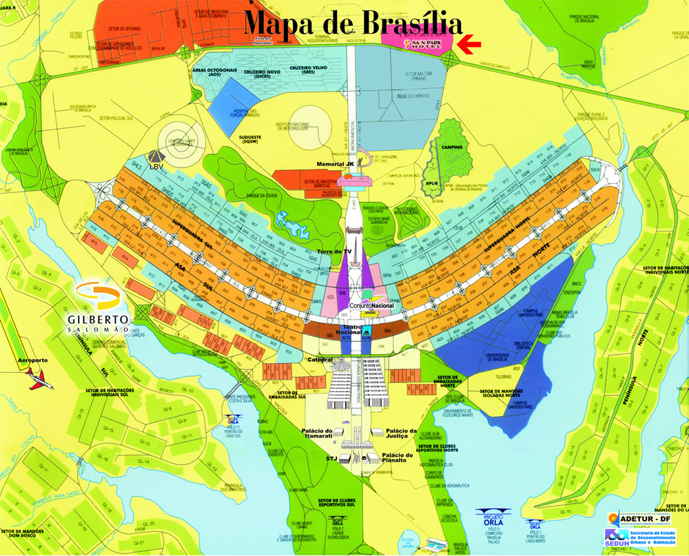 Mapas de Brasilia - DF | MapasBlog