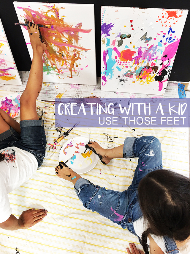 creating a kid- use those feet