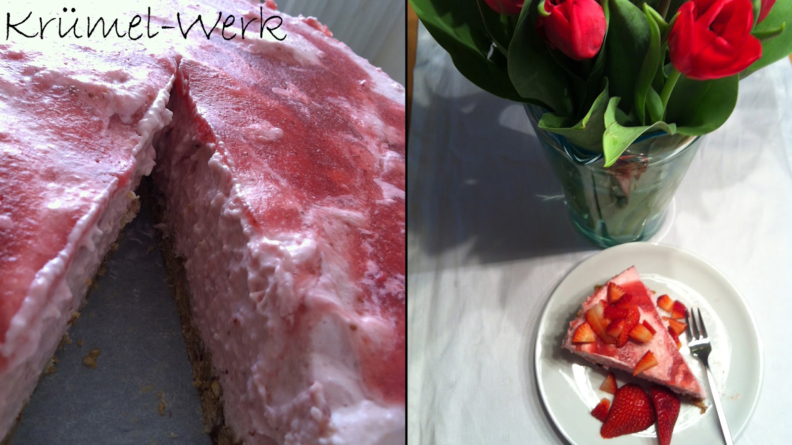 Krümel-Werk: American Cheesecake mit Streuselboden Krümel-Werk: American Cheesecake mit Streuselboden