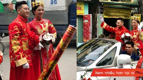 Màn rước dâu siêu độc từ trang phục đến dàn siêu xe khiến người Hà Nội ai cũng ngoái nhìn