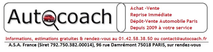 Autocoach Dépôt-Vente Automobile Paris