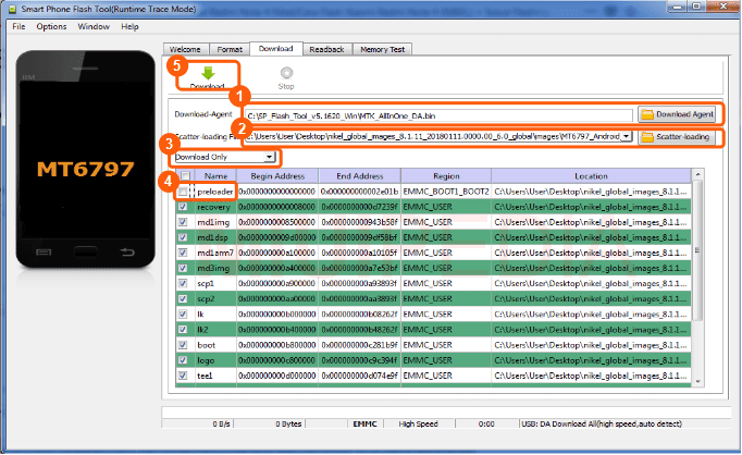 konfigurasi setting flash SP Flash Tool konfigurasi setting flash SP Flash Tool