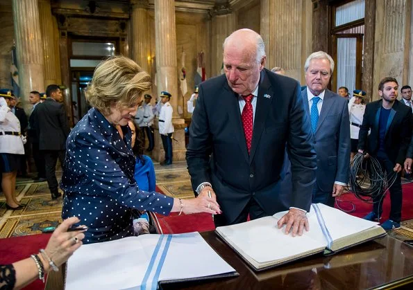 King Harald and Queen Sonja attended a reception hosted by Innovation Norway.