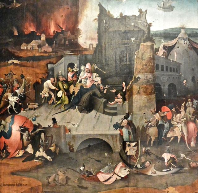 Jérome Bosch : la tentation de Saint Antoine (détail) Bruxelles musée des Vieux maîtres Jérome Bosch : la tentation de Saint Antoine (détail) Musées royaux des beaux-arts de Bruxelles Bruxelles
