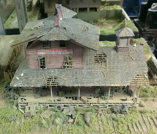 miniature model house in poor shape