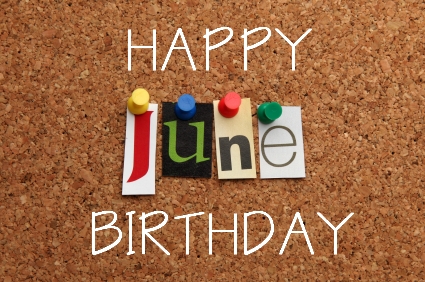 June Birthday Background
