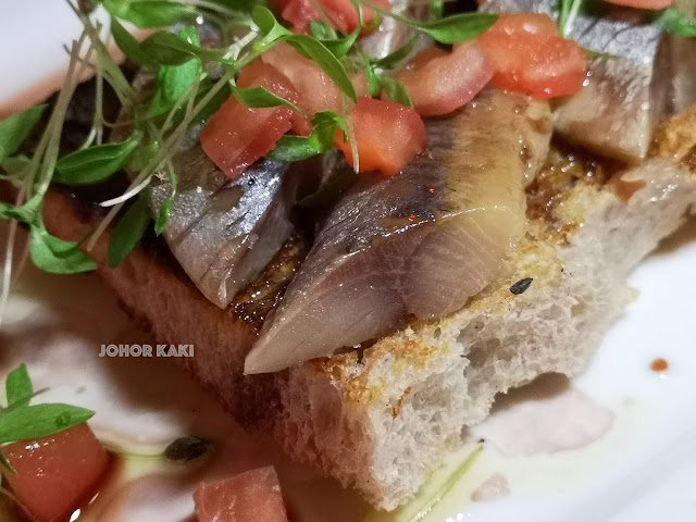 The English House Restaurant by Marco Pierre White in Singapore Fillet of Sardines on Toast