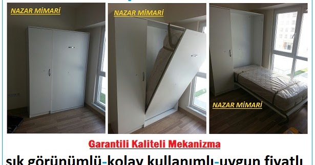 duvara katlanir calisma masali yatakDUVARA MONTE KATLANIR YATAK YAPIMI