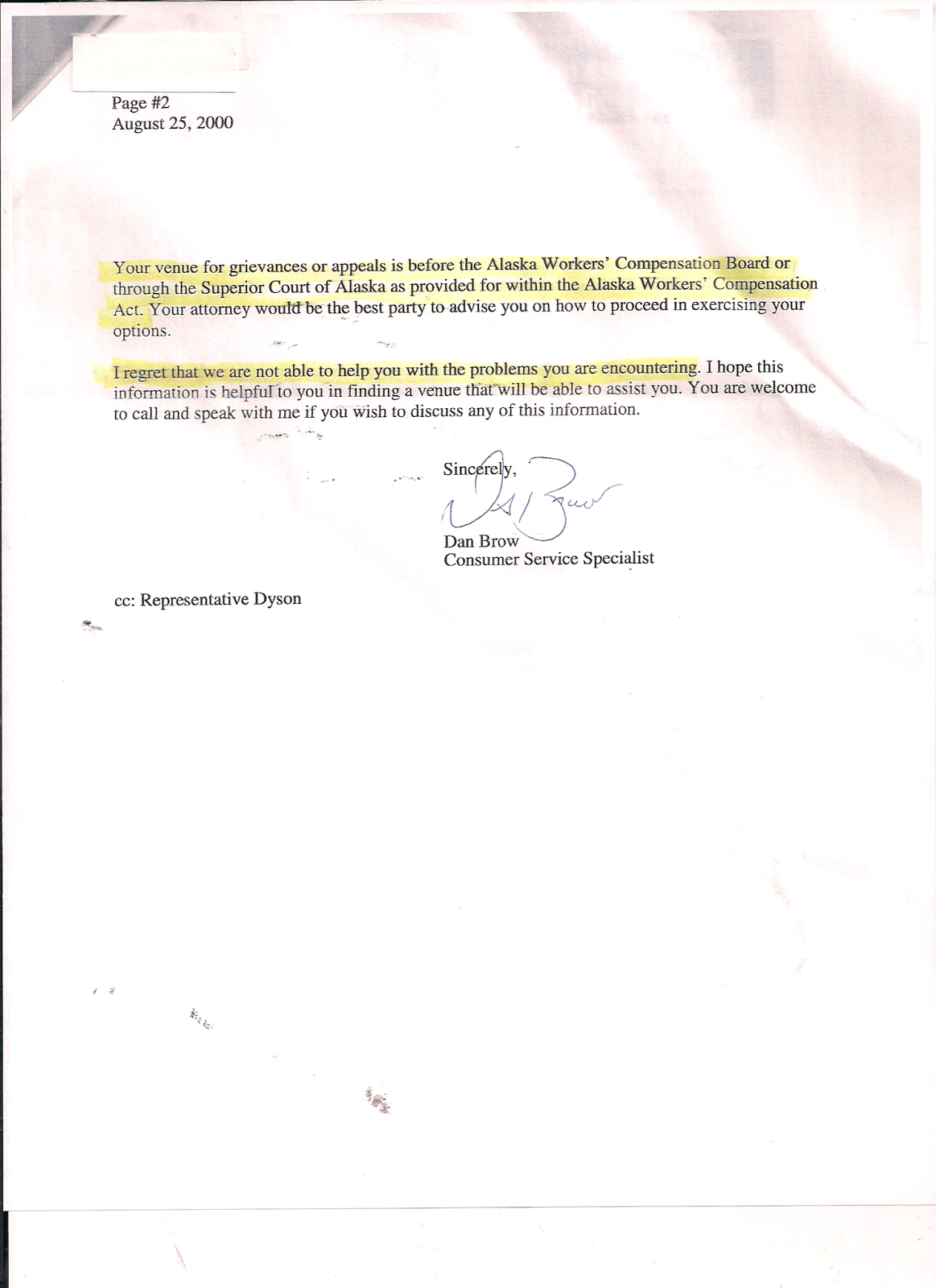 Alaska's Workers Compensation System Murder Made Legal Letters from