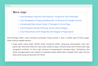 Membuat Artikel Terkait Otomatis di Tengah Postingan Blog
