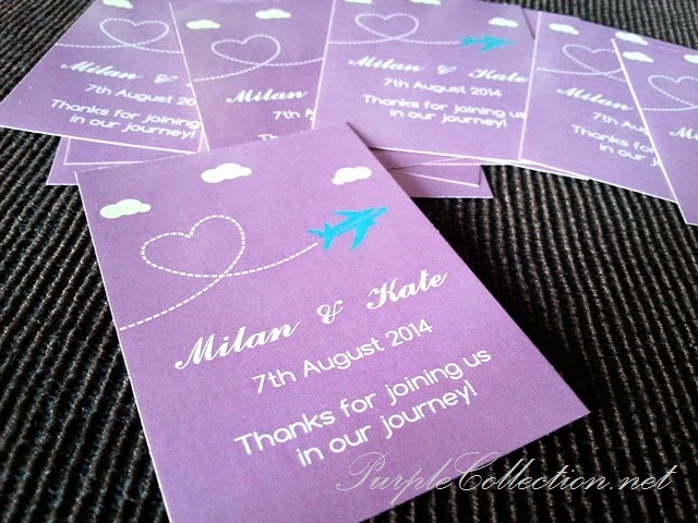 sticker, purple colour, 2014, year, printing, cetak, malaysia, KL, kuala lumpur, selangor, johor bahru, singapore, penang, perak, ipoh, kuantan, pahang, online, purchase, buy, sell, portfolio, purple cards, invitation, label, wedding, door gift, favor, aeroplane, heart shape, flying, clouds, metal tin, luggage bag, idea