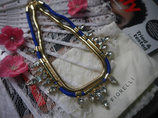 Blue Cord and Clear Acrylic Gold Statement Necklace - See more at: http://www.jewelstreet.com/blue-cord-and-clear-acrylic-gold-statement-necklace#sthash.s71TGUsx.dpuf