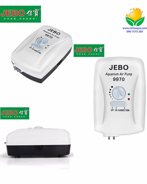 Phụ kiện thủy sinh - máy sủi oxy 2 dòng điện Jebo 9970 Phụ kiện thủy sinh - máy sủi oxy 2 dòng điện Jebo 9970