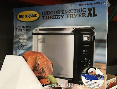 Deep fry a turkey for Thanksgiving with the Butterball 23011815 Indoor Electric Turkey Fryer XL
