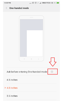 Cara Mengaktifkan mode Satu Tangan di Xiaomi Redmi Note 3 Pro