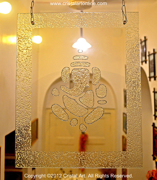 Cristal Art Blog Ganesha Etching Effect on Glass