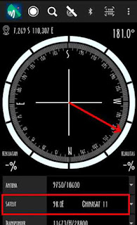 Arah Chinasat Cara Mencari Arah Satelit Parabola Mini Ku-Band dengan DVB Finder