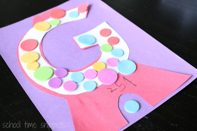 Letter G Gumball Craft | School Time Snippets