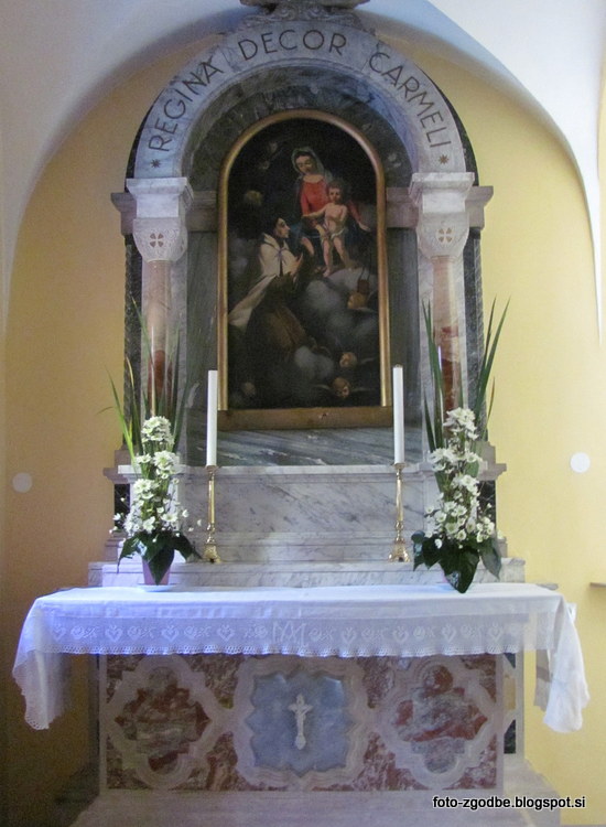 Kostanjevica pri Novi Gorici, cerkev Marijinega oznanjenja Slovenija, Primorska