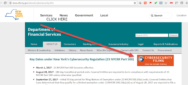 This is the page where New York State mortgage lender and broker licensees can file their exemption reports