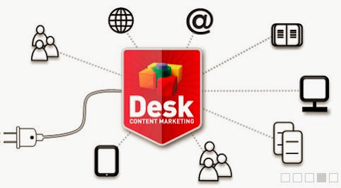圖說: Desk Content Marketing 整合數位行銷與產品內容，圖片來源: 網站截圖