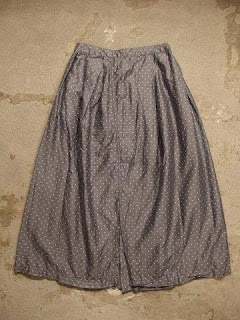 FWK by Engineered Garments "Tuck Skirt-Polka Dot Lawn"