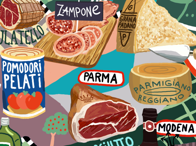 Sofunkylicious La carte des spécialités gastronomiques italiennes