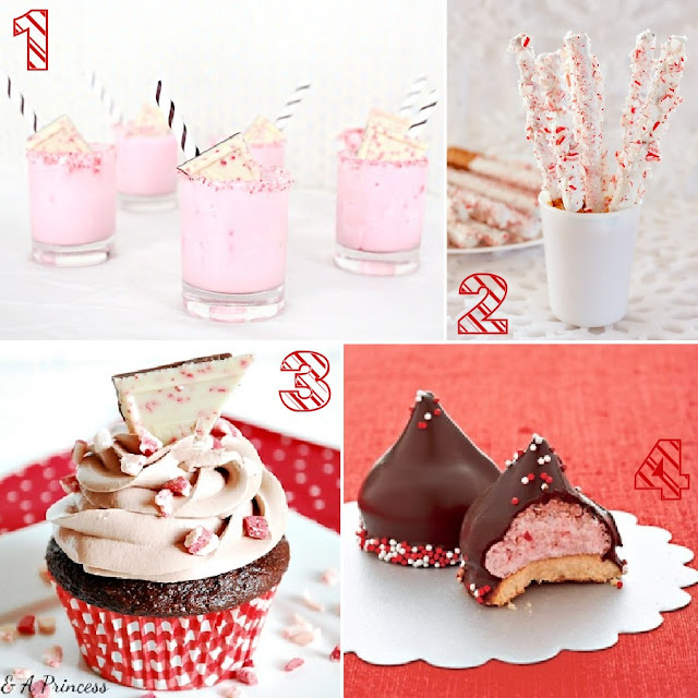 Christmas candy cane and peppermint dessert ideas