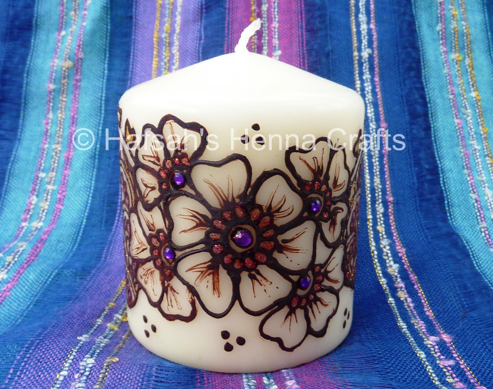Hafsah's Henna Crafts Crafts Henna candle