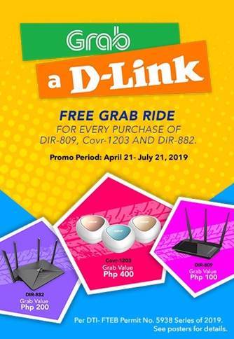 D-Link, Grab Team Up to Give Out Free Rides