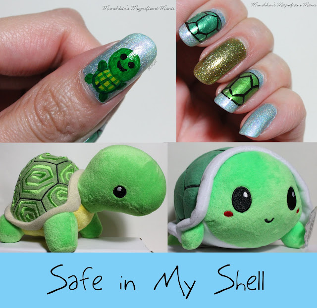 Munchkin's Magnificent Manis: Safe In My Shell- Turtle Nail Design Turtle Nail Design - Munchkin's Magnificent Manis: Safe In My Shell- Turtle Nail Design