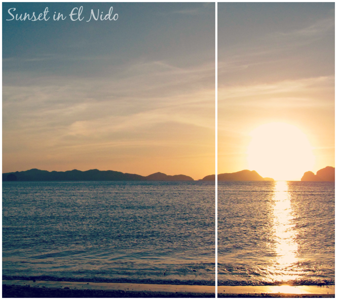 Sunset in El Nido
