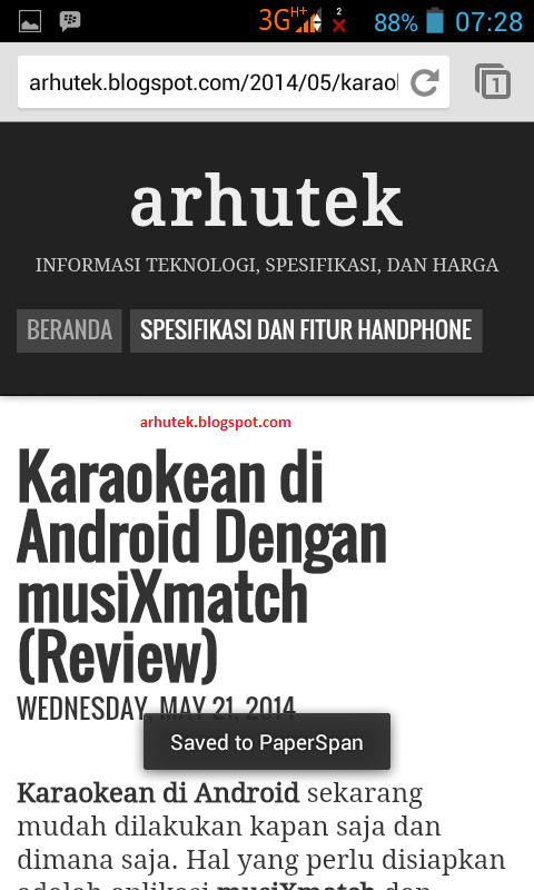 Cara Simpan Halaman Di Chrome Android (Review PaperSpan) Cara Simpan Halaman Di Chrome Android (Review PaperSpan)