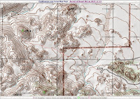 Topo - GPS track by Matt Kelliher, Indian Cove to Mount Mel (3814’), from Peakbagger.com