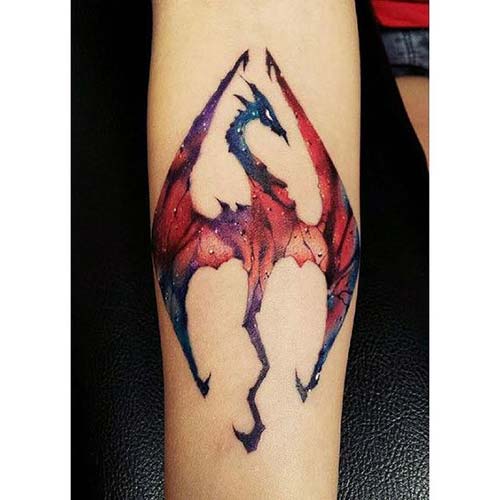 colorful dragon tattoo renkli ejderha dövmesi colorful dragon tattoo renkli ejderha dövmesi