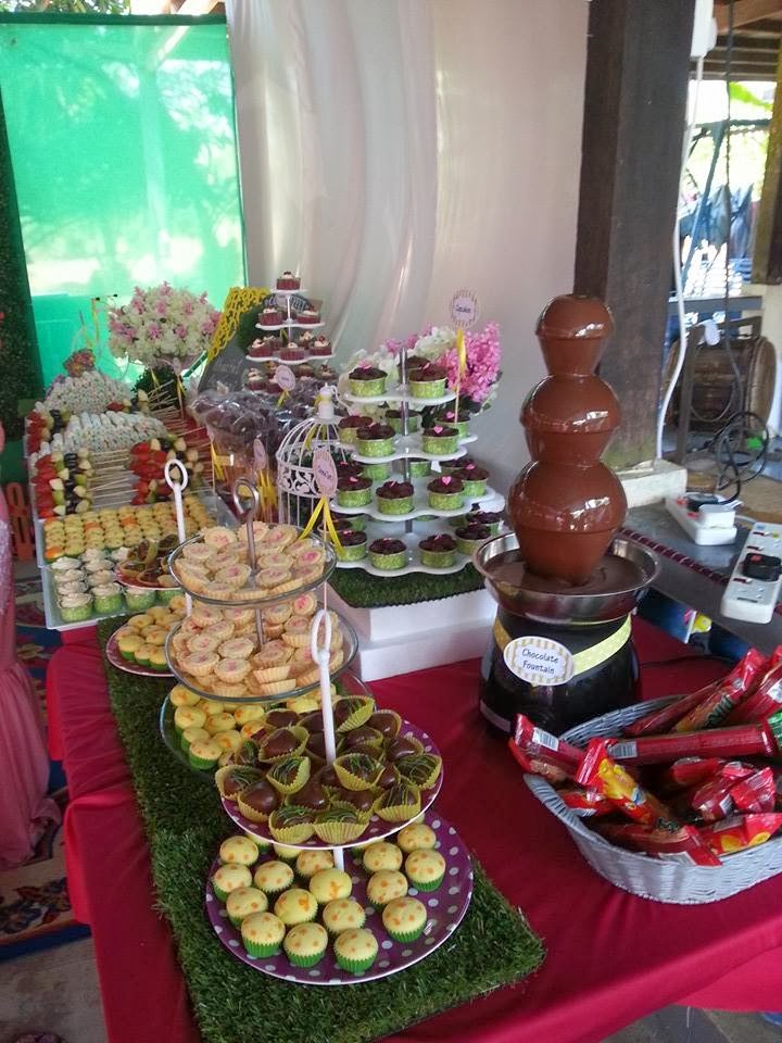 Resepi Kehidupanku fountain chocolate / candy buffet