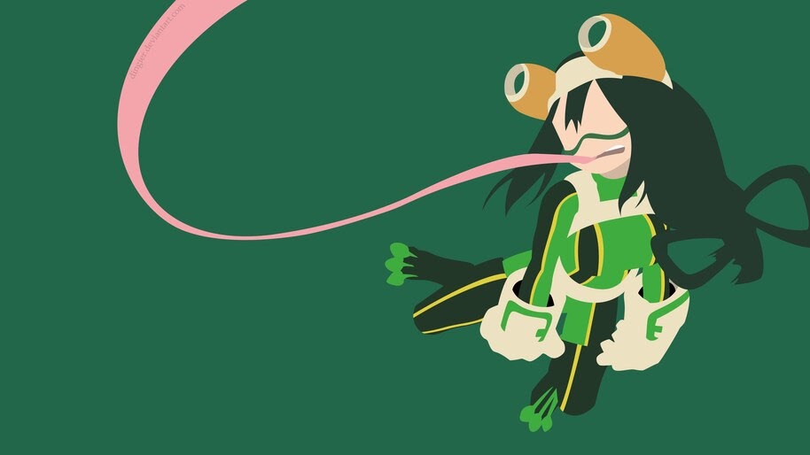 Tsuyu Asui, [My Hero Academia], Minimalist, 8K, #5.246 Wallpaper