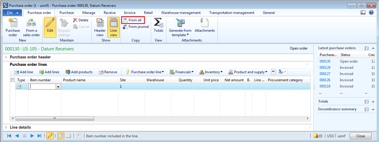 AX/D365 Technical Blog: Vendor return / Return purchase order in AX 2012