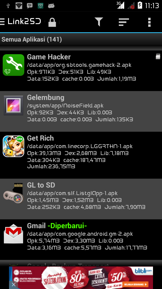 SEPINTAS ANDROID CARA MENYIMPAN DATA LET'S GET RICH DI SDCARD