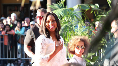The Jungle Book Red Carpet Premiere Garcelle Beauvais smiling at the fans