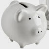 Image: Lil Saver Favor Ceramic Mini-Piggy Bank in Gift Box with Polka-Dot Bow
