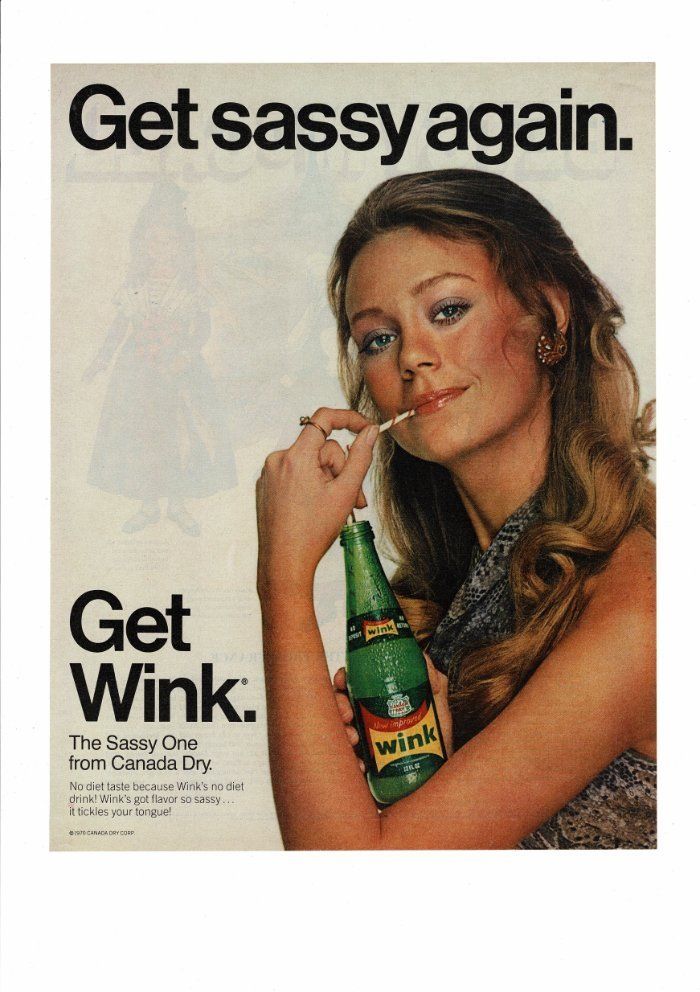1970 WINK Soft Drink Magazine Ad CANADA DRY Old Magazine Ads