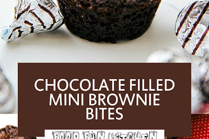 CHOCOLATE FILLED MINI BROWNIE BITES