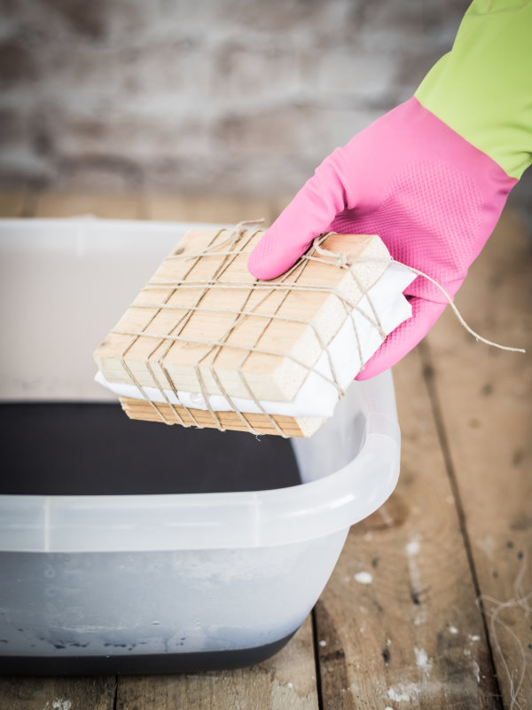 Selber Färben mit der Shibori-Technik Selber Färben mit der Shibori-Technik