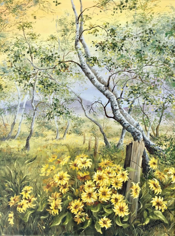 Пейзажи и цветы. Румынский художник. Oana Voda Пейзажи и цветы