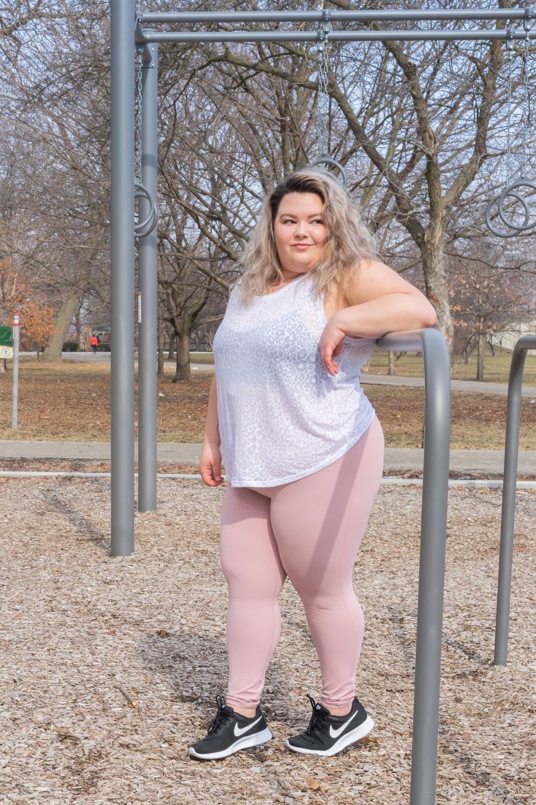 Plus Size Fabletics Outfit - Natalie in the City