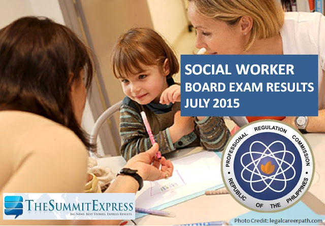 social worker board exam passers 2015