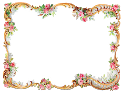 flower rose pink frame clipart border frames royalty botanical shabby chic printable borders cartao floral transparent scrapbooking roses artwork rosa