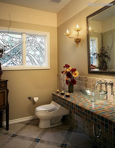 Times Interior: Powder Room
