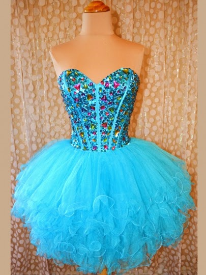 Organza Short Prom Dress With Beading